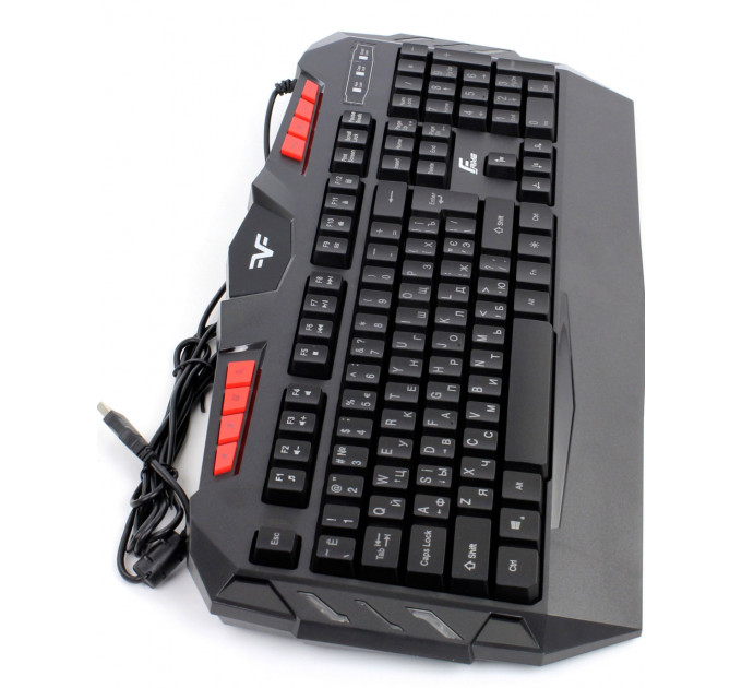 Клавіатура Frime Dragonfly Ukr Black  (FLK18300)
