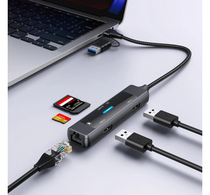 Концентратор USB-C XoKo AC-350