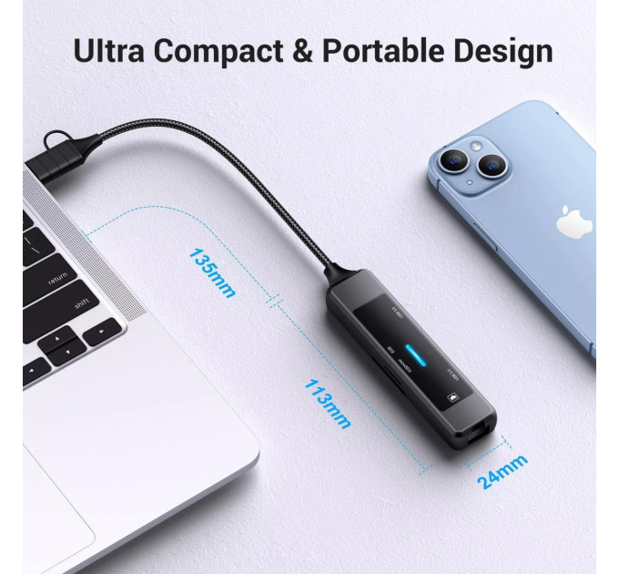 Концентратор USB-C XoKo AC-350