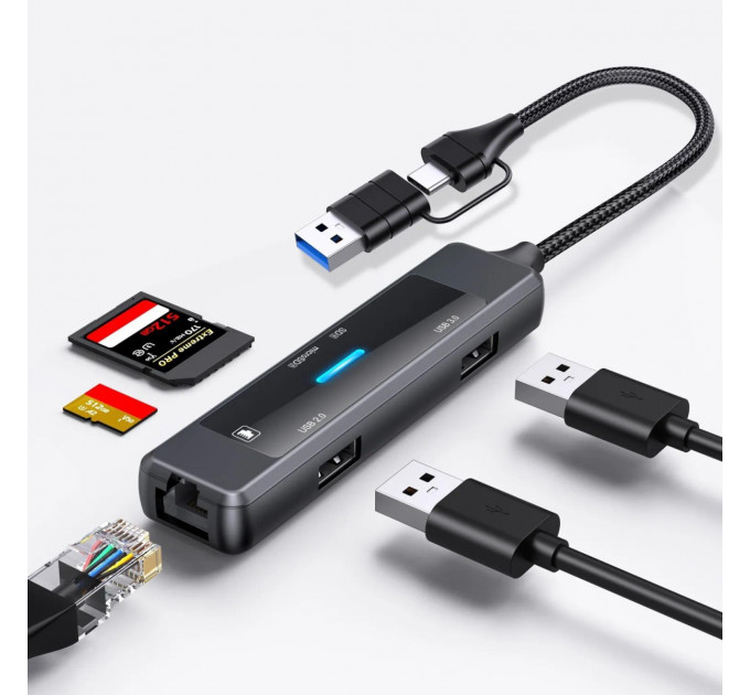 Концентратор USB-C XoKo AC-350