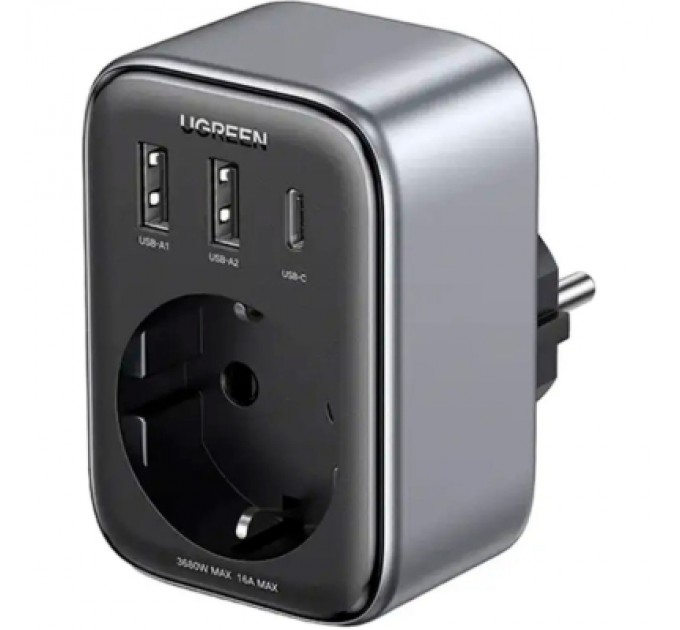 Зарядний пристрій Ugreen 3xUSB 30W Outlet Extender (2хUSB-A+USB-C) CD314 (90613)