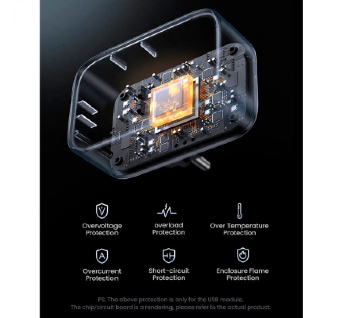 Зарядний пристрій Ugreen 3xUSB 30W Outlet Extender (2хUSB-A+USB-C) CD314 (90613)