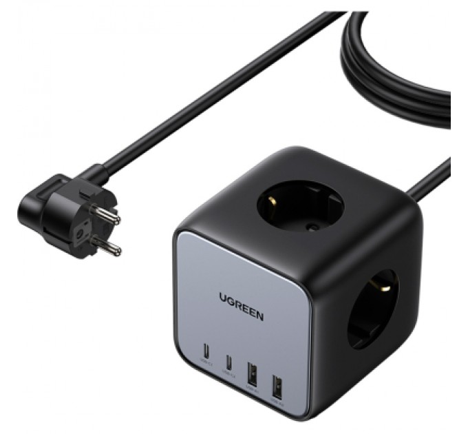 Зарядний пристрій Ugreen 4xUSB 65W DigiNest Cube (2хUSB-C+2xUSB-A) CD268 (60113)