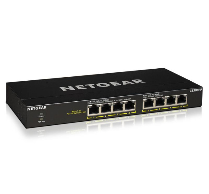 Netgear Комутатор мережевий Netgear GS308PP-100EUS