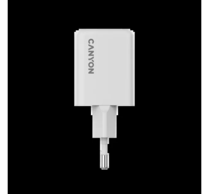 Canyon Зарядний пристрій Canyon CU35CC GaN 35W 2xPD EU White (CNS-CUW35CC)