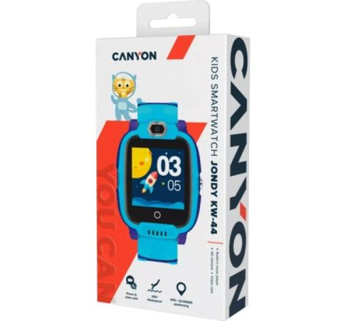 Canyon Смарт-годинник Canyon CNE-KW44BL Jondy KW-44, Kids smartwatch Blue (CNE-KW44BL)