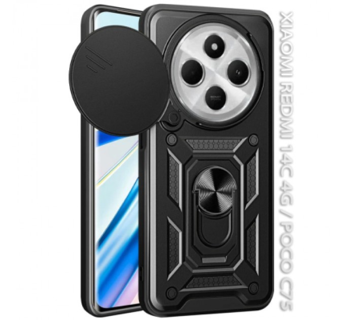 BeCover Чохол до мобільного телефона BeCover Military Xiaomi Redmi 14C 4G / Poco C75 Black (712489)