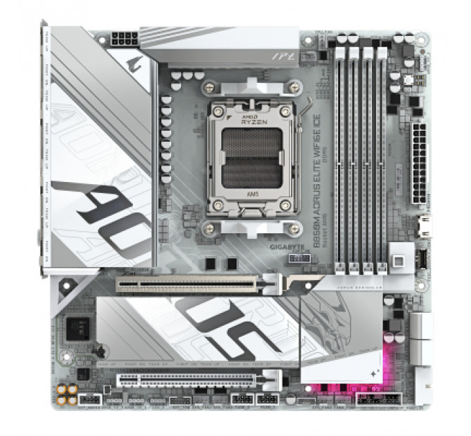 Материнська плата GIGABYTE B850M A ELT WF6E ICE (B850M AORUS ELITE WIFI6E ICE)