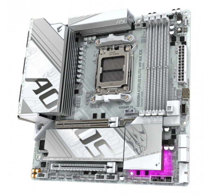 Материнська плата GIGABYTE B850M A ELT WF6E ICE (B850M AORUS ELITE WIFI6E ICE)