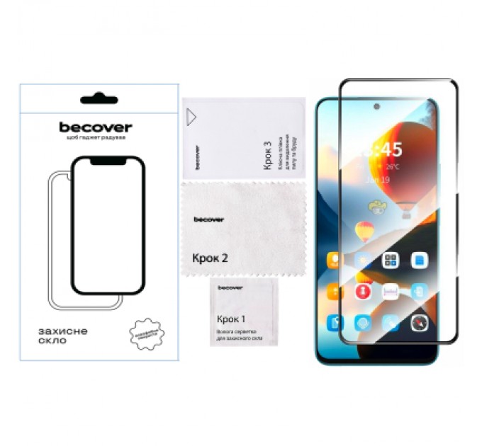 BeCover Скло захисне BeCover Infinix Hot 50 Pro (X6881) Black (712488)