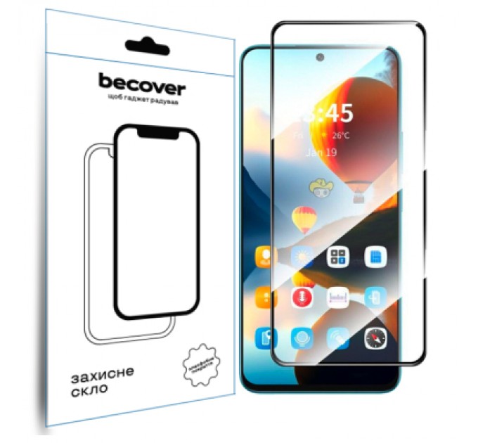 BeCover Скло захисне BeCover Infinix Hot 50 Pro (X6881) Black (712488)