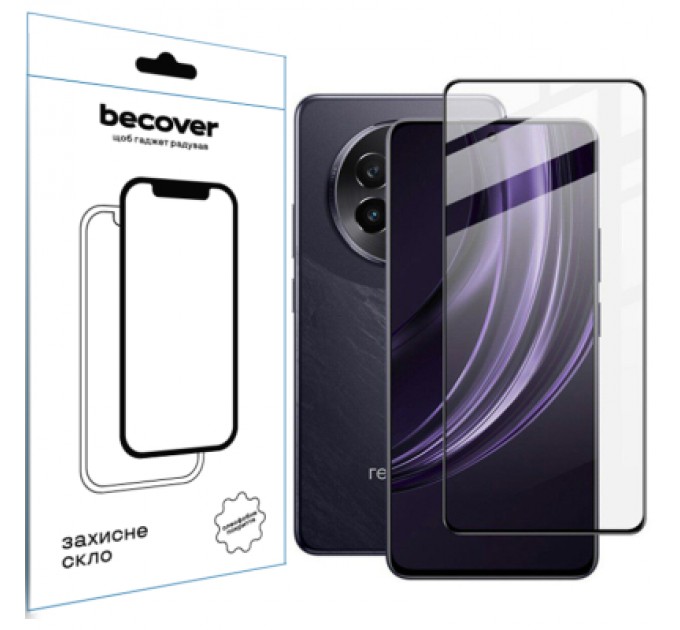 BeCover Скло захисне BeCover Realme 13 Plus 5G Black (712502)