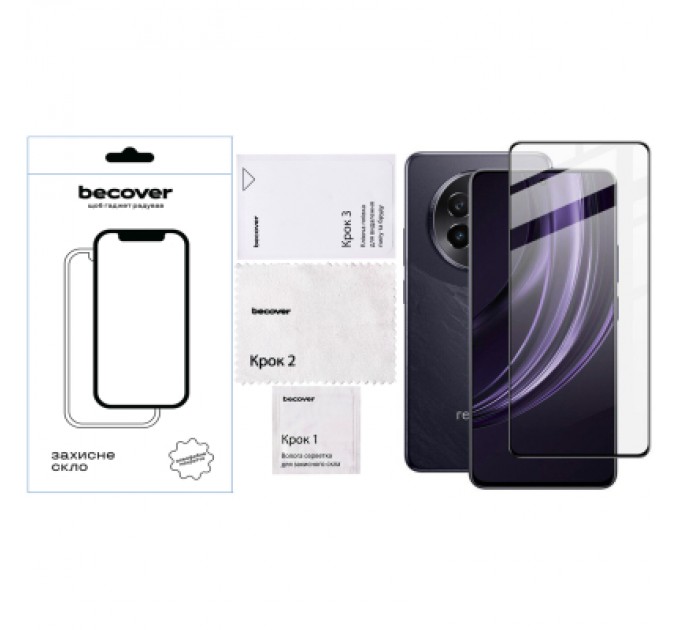 BeCover Скло захисне BeCover Realme 13 Plus 5G Black (712502)