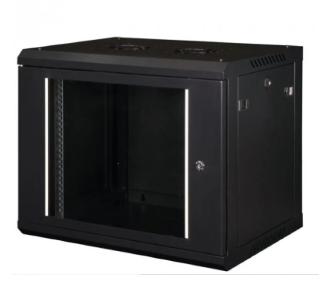 Шафа настінна Hypernet 12U 19" 600x450 ProLine (PL-WMNC-12U-BLACK)