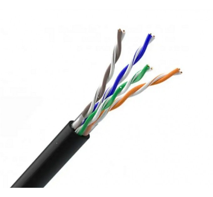 Кабель для зовнішньої прокладки OK-Net КПП-ВП (100) UTP, CAT5e, 4х2х0.49, бухта 305м