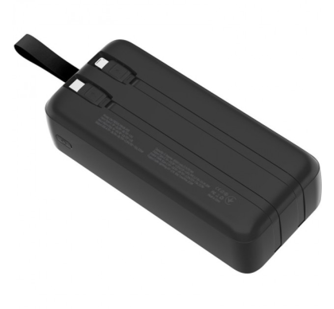 Батарея універсальна ColorWay 30 000 mAh EnergyPlus PD/18W, QC3.0/22.5W, Black (CW-PB300LPB4BK-PDD)