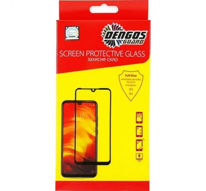 Скло захисне Dengos Full Glue OPPO A40 (black) (TGFG-376)