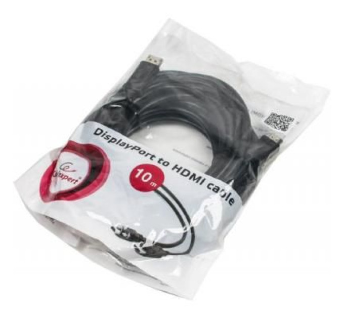 Cablexpert Кабель мультимедійний Display Port to HDMI 10.0m Cablexpert (CC-DP-HDMI-10M)