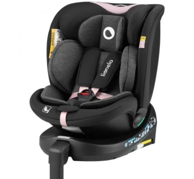 Lionelo Автокрісло Lionelo Navy I-Size Black Pink (LO-NAVY I-SIZE BLACK PINK)