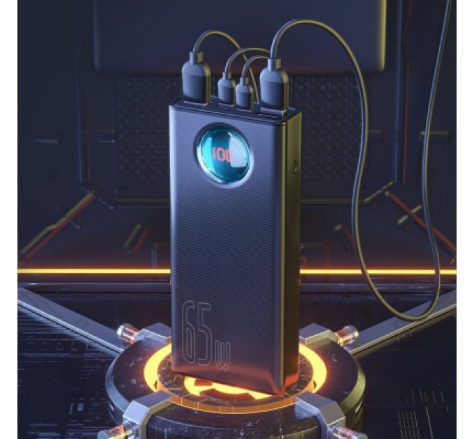 Baseus Батарея універсальна Baseus Amblight Digital Quick 30000mAh 65W, Black (PPLG00101)