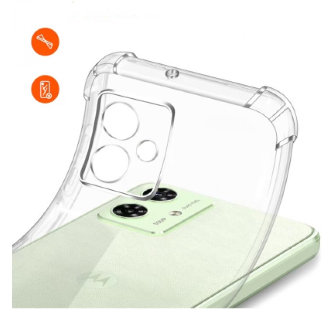 Чохол до мобільного телефона BeCover Anti-Shock Motorola Moto G55 Clear (712780)