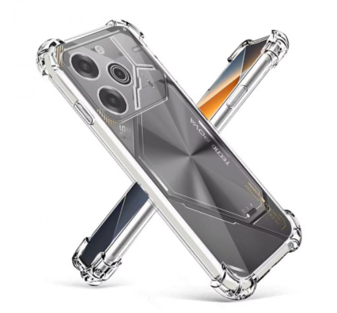 BeCover Чохол до мобільного телефона BeCover Anti-Shock Tecno POVA 6 (LI7) Clear (712784)