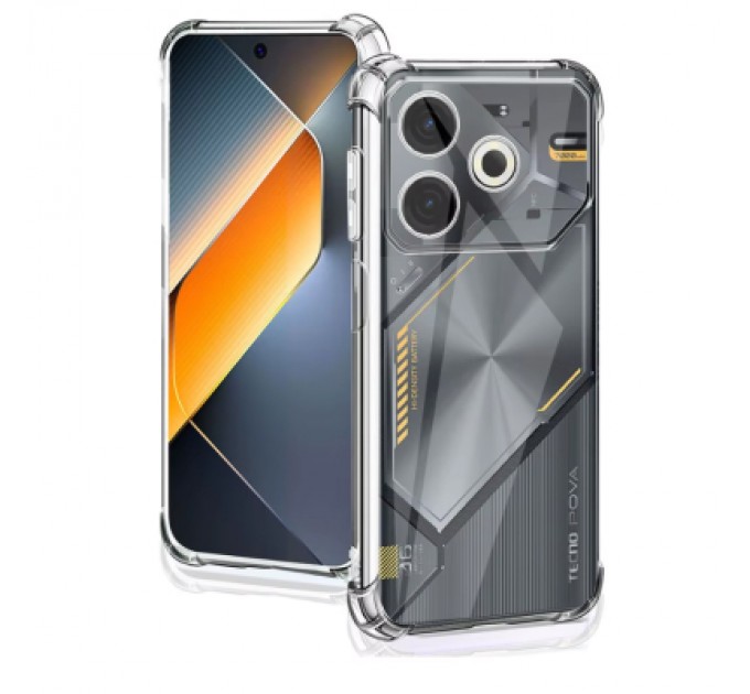 BeCover Чохол до мобільного телефона BeCover Anti-Shock Tecno POVA 6 Neo (LI6) Clear (712785)