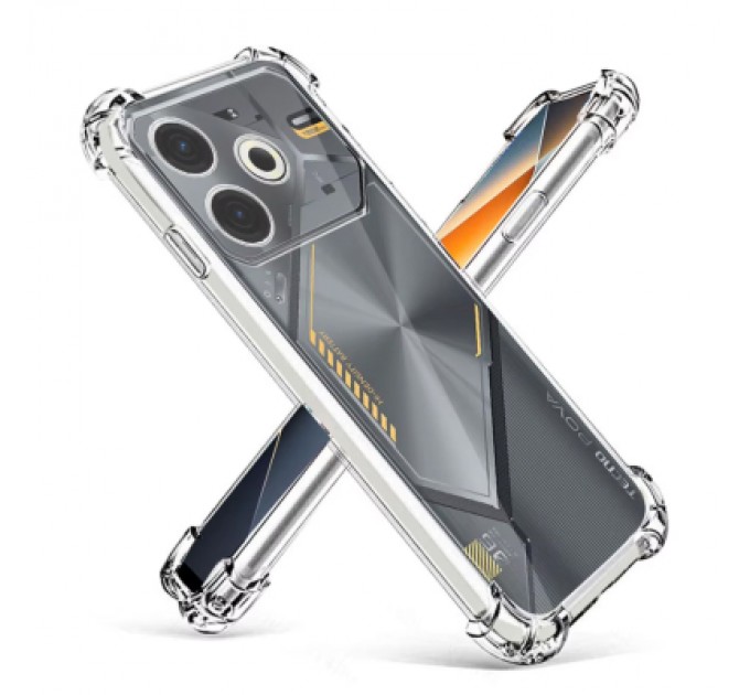 BeCover Чохол до мобільного телефона BeCover Anti-Shock Tecno POVA 6 Neo (LI6) Clear (712785)