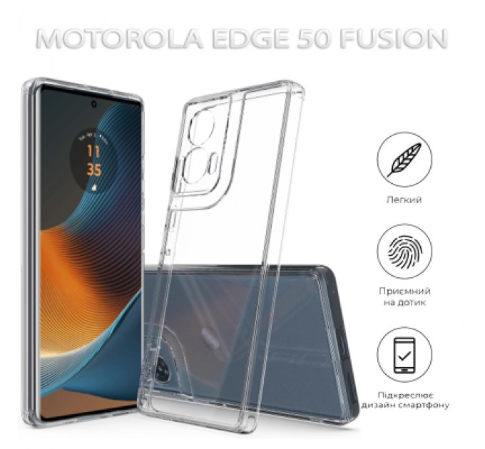 BeCover Чохол до мобільного телефона BeCover Motorola Edge 50 Fusion Transparancy (712743)