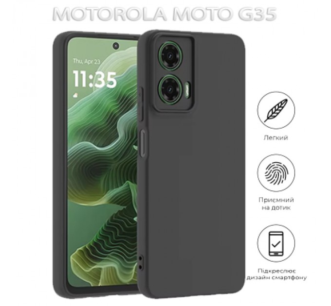 BeCover Чохол до мобільного телефона BeCover Motorola Moto G35 Black (712746)