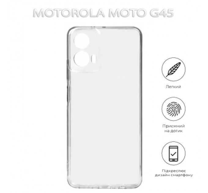 BeCover Чохол до мобільного телефона BeCover Motorola Moto G45 Transparancy (712749)