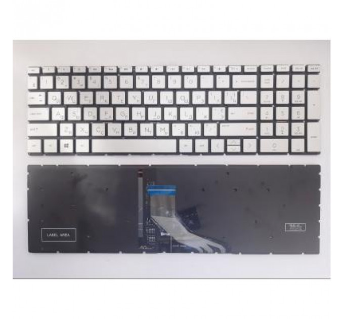 Клавіатура ноутбука HP Pavilion 15-DA; 250/255 G7 серебр (A46127)