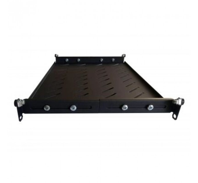 Полка 19" Hypernet 1U глиб. 300мм, в шкафи глибиною 450мм, колір чорний (U-FS-45-Black)