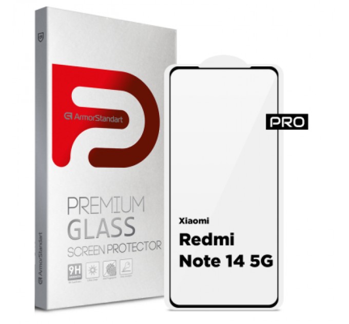 Armorstandart Скло захисне Armorstandart Pro Xiaomi Redmi Note 14 5G Black (ARM83175)