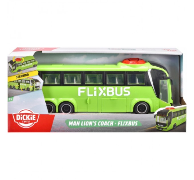 Dickie Toys Спецтехніка Dickie Toys Туристичний автобус Фліксбас 26,5 см (3744015)