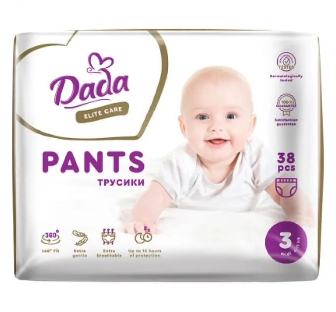 Dada Підгузки Dada Трусики Elite Care 3 Midi 6 - 11 кг 38 шт (4820174980719)