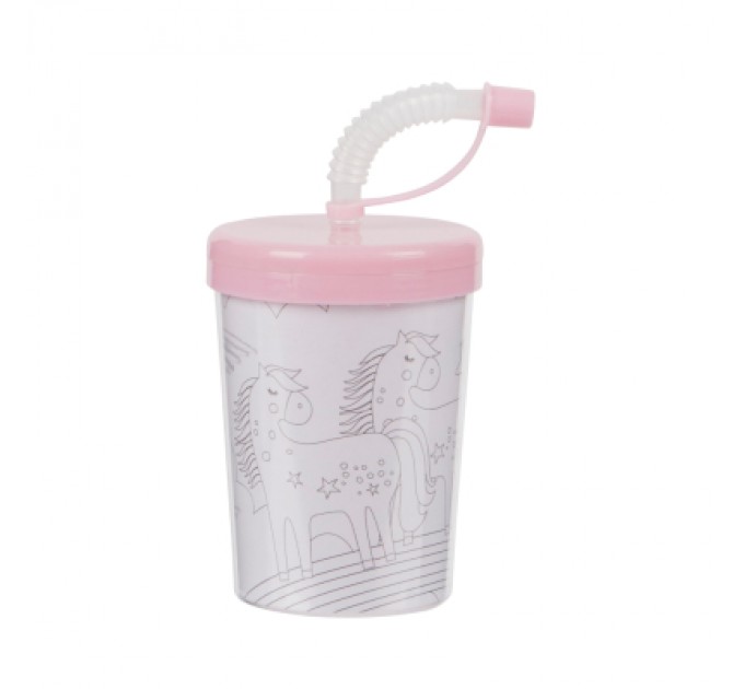 Crayola Набір для творчості Crayola Стаканчик-розмальовка Поні-клуб З олівцями (15765-B)