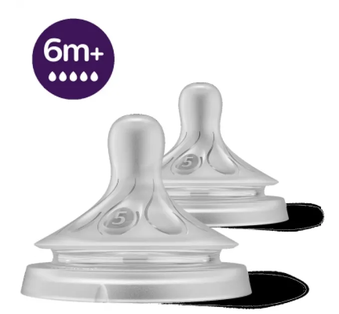 Philips AVENT Соска Philips AVENT Natural швидкий потік 6+ міс 2 шт (SCY965/02)