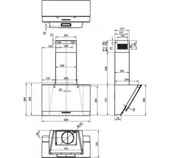 Gorenje Витяжка кухонна Gorenje WHI629EB