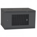 Шафа настінна Ipcom 4U, 600*350, перфорація, RAL9005 (СН-4U-060х035-ДП-9005)