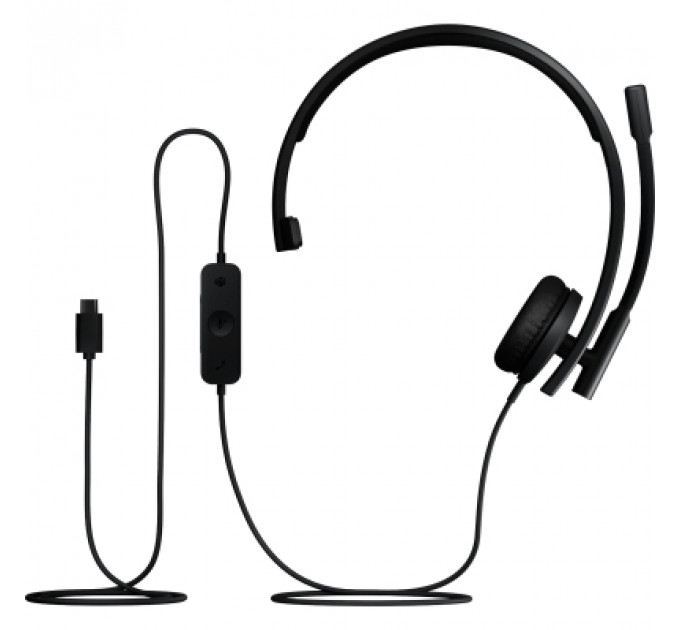 Навушники Logitech H570e Corded for Business Mono Teams USB-C Black (981-001427)