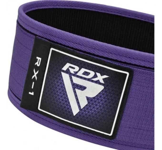 RDX Атлетичний пояс RDX RX1 Weight Lifting Belt Purple S (WBS-RX1PR-S)