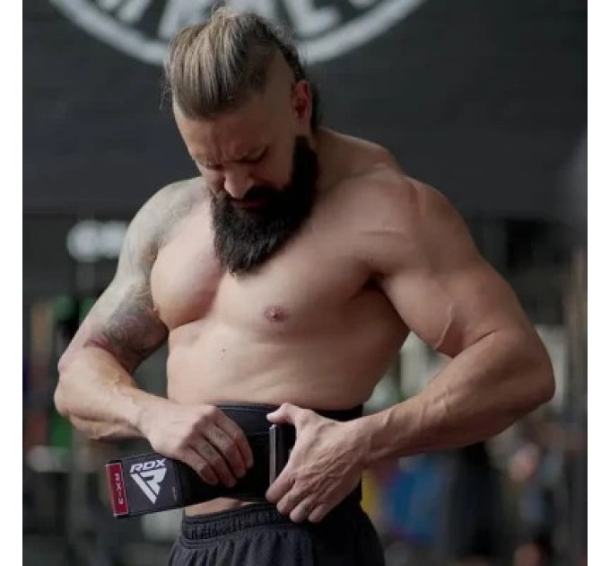 RDX Атлетичний пояс RDX RX3 EVA Curve неопреновий Black XL (WBE-RX3B-XL)