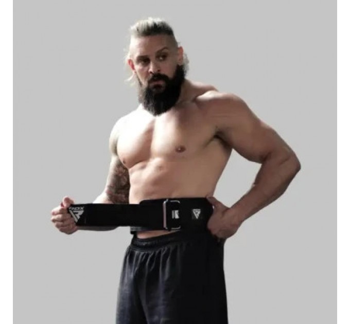 RDX Атлетичний пояс RDX RX3 EVA Curve неопреновий Black XL (WBE-RX3B-XL)