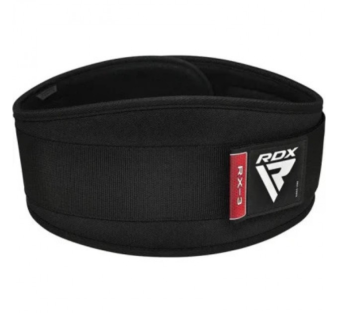 RDX Атлетичний пояс RDX RX3 EVA Curve неопреновий Black XL (WBE-RX3B-XL)