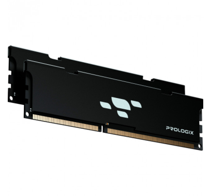 Модуль пам'яті для комп'ютера DDR4 16GB (2x8GB) 3200 MHz Black Prologix (PRO16GB3200B4K)