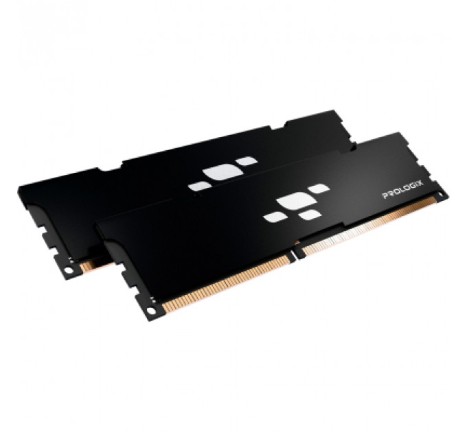 Модуль пам'яті для комп'ютера DDR4 16GB (2x8GB) 3200 MHz Black Prologix (PRO16GB3200B4K)