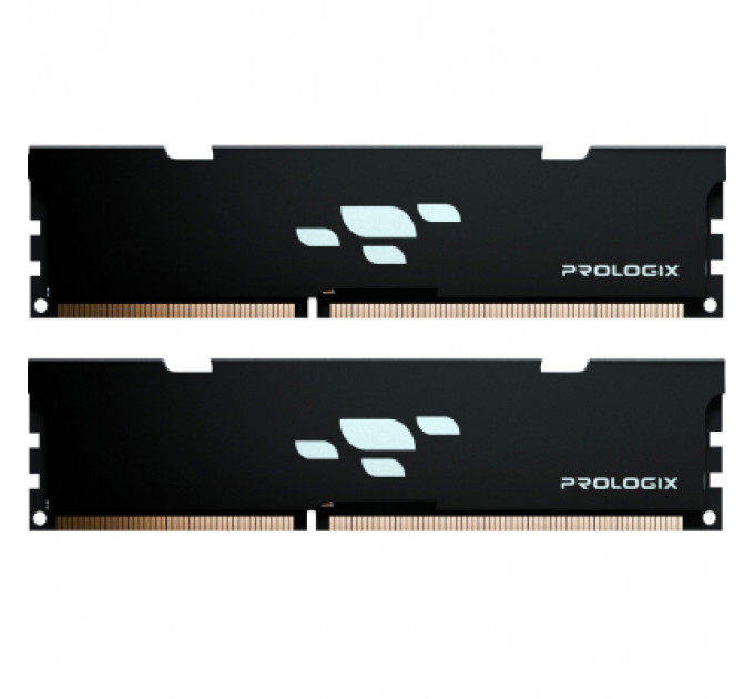Модуль пам'яті для комп'ютера DDR4 16GB (2x8GB) 3200 MHz Black Prologix (PRO16GB3200B4K)