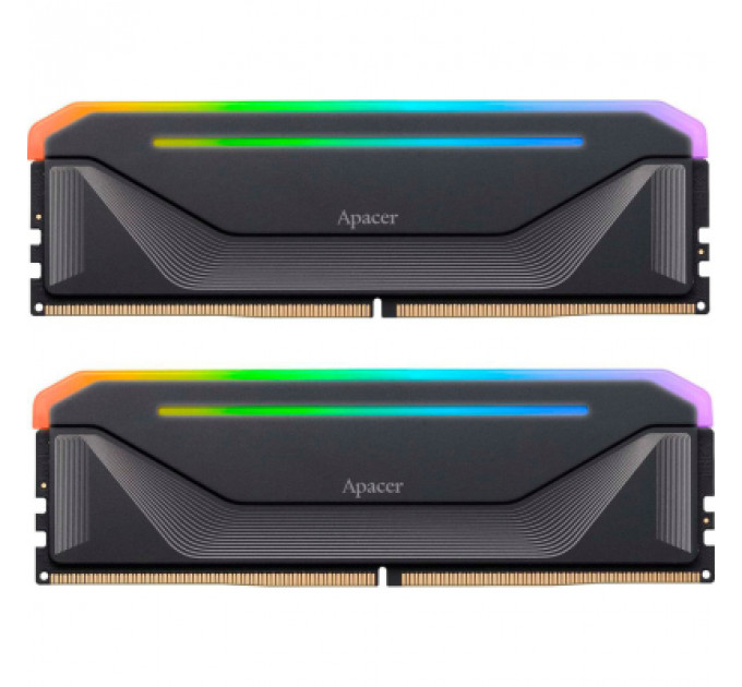 Модуль пам'яті для комп'ютера DDR5 32GB (2x16GB) 5200 MHz NOX RGB Black Apacer (AH5U32G52C522NBAA-2)