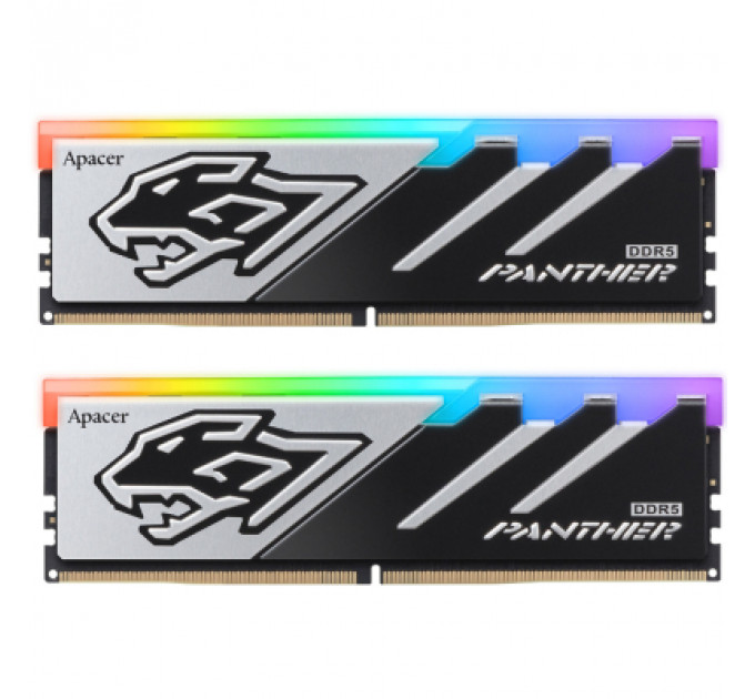 Модуль пам'яті для комп'ютера DDR5 32GB (2x16GB) 5200 MHz Panther RGB Apacer (AH5U32G52C5229BAA-2)
